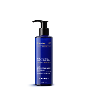 Гель для укладання волосся екстрасильна фіксація Master LUX professional 200 ml