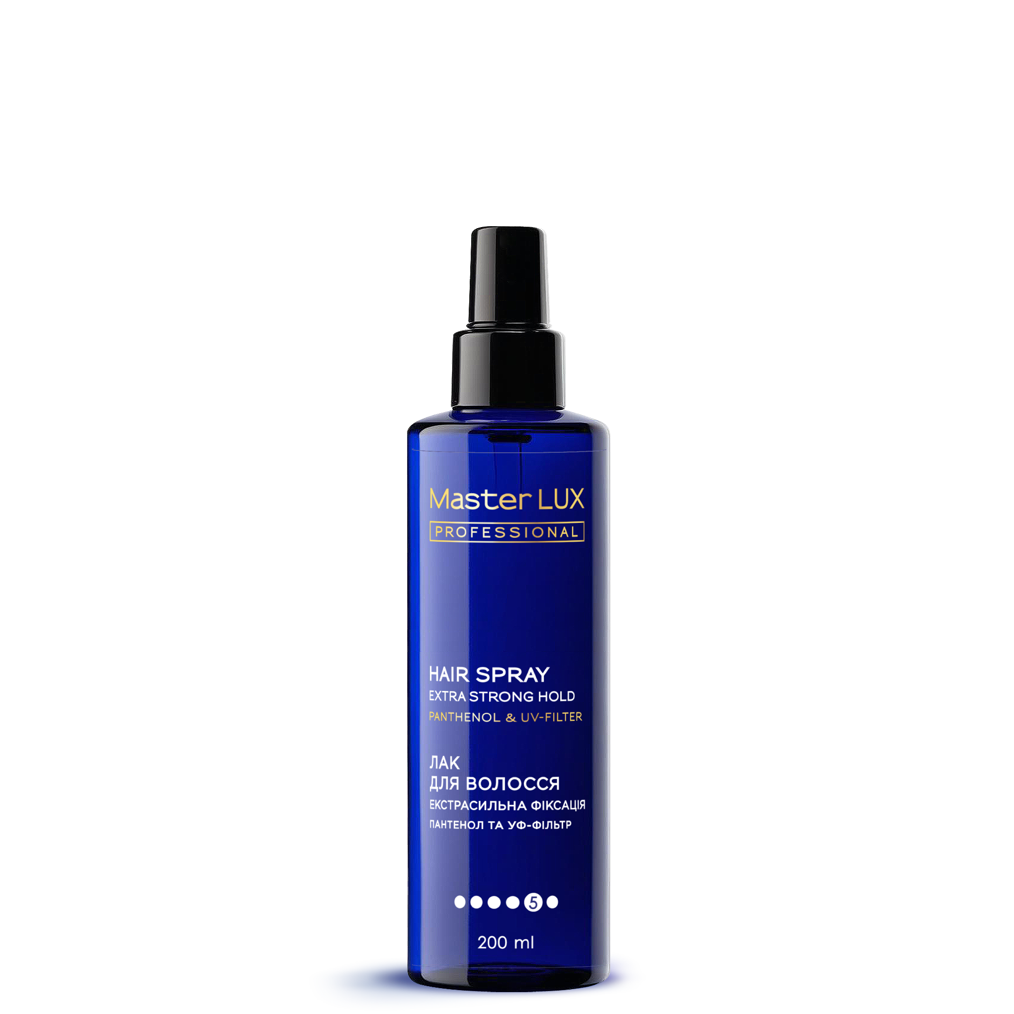 Лак для волосся екстрасильна фіксація Master LUX professional 200 ml