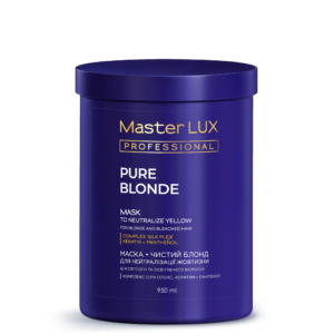 Маска Master LUX professional для нейтралізації жовтизни для світлого та освітленого волосся Чистий блонд (PURE BLONDE) 950 ml