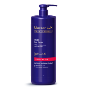 Бальзам кислотний після фарбування та освітлення волосся Master LUX professional 1000 мл