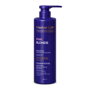 Шампунь Master LUX professional для нейтралізації жовтизни волосся РОЖЕВИЙ БЛОНД (PINK BLONDE) 500 ml