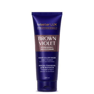 Маска тонуюча для волосся Master LUX professional Коричнево-фіолетовий 200 ml